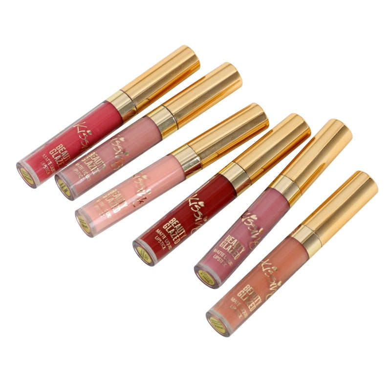 6 Colors Liquid Matte Lipstick Lip Gloss - Beautift