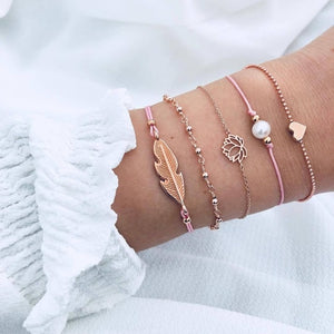 Marble Charm Mixed Bracelets for Women - Beautift