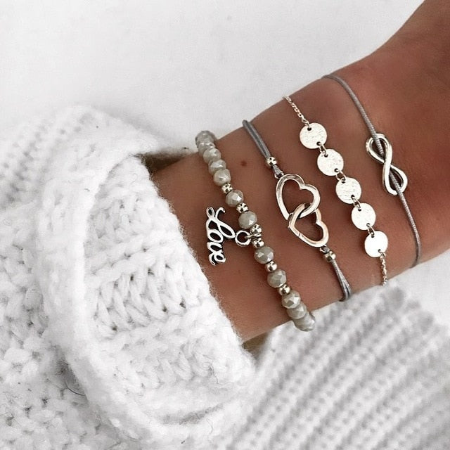 Marble Charm Mixed Bracelets for Women - Beautift
