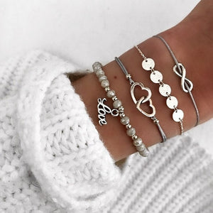 Marble Charm Mixed Bracelets for Women - Beautift