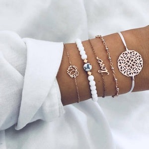 Marble Charm Mixed Bracelets for Women - Beautift