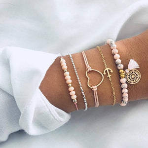 Marble Charm Mixed Bracelets for Women - Beautift