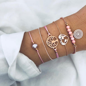 Marble Charm Mixed Bracelets for Women - Beautift