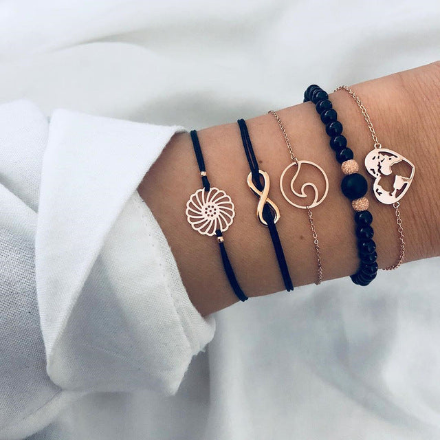 Marble Charm Mixed Bracelets for Women - Beautift