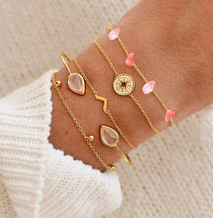 Marble Charm Mixed Bracelets for Women - Beautift