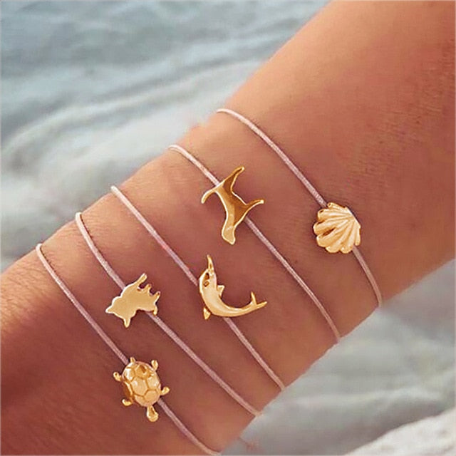 Marble Charm Mixed Bracelets for Women - Beautift
