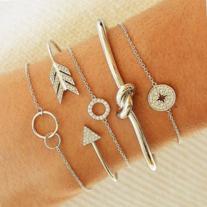 Marble Charm Mixed Bracelets for Women - Beautift